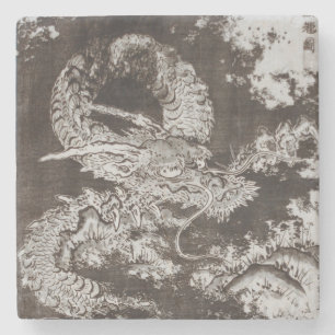 Isoda Koryusai Dragon Stenen Onderzetter