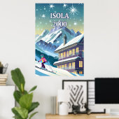 Isola 2000: Alpin op Cimes Poster (Thuiskantoor)