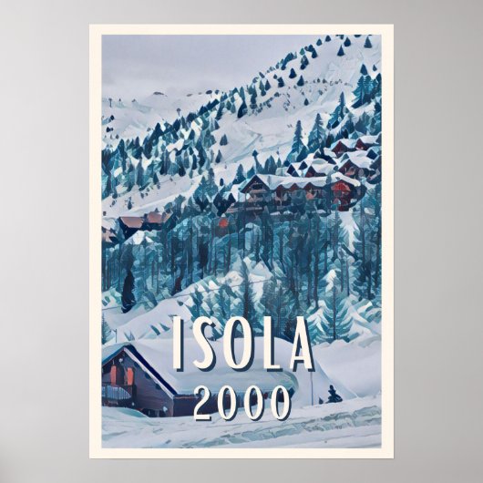 Isola 2000 Skigebied Poster (Voorkant)