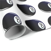 Isolated Eight Ball Cadeaupapier (Rol Hoek)