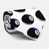 Isolated Eight Ball Stropdas (Opgerold)