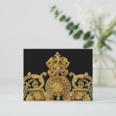 Isolated Golden gate of Versailles castle - Frankr Briefkaart (Staand voorkant)