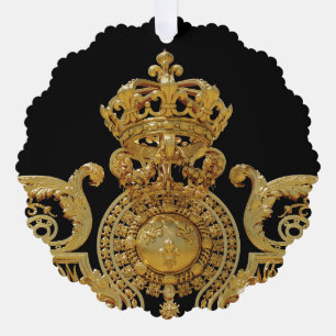 Isolated Golden gate of Versailles castle - Frankr Ornament Kaart
