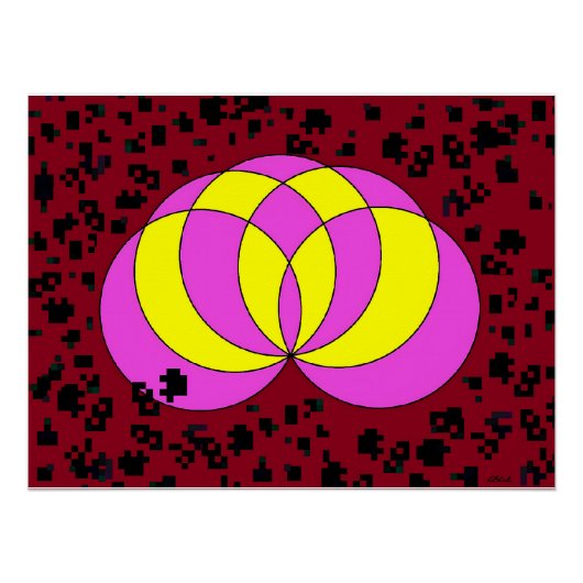 Isolated Spiralina Field Perfect Poster (Voorkant)