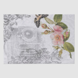  isolaties en bloemen Shabby Chic Tissuepapier