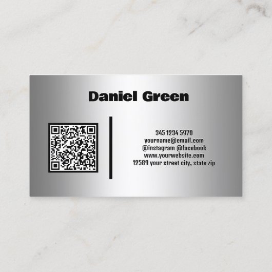 Isolatieservices Aangepaste QR-Visitekaartje Visitekaartje (Achterkant)