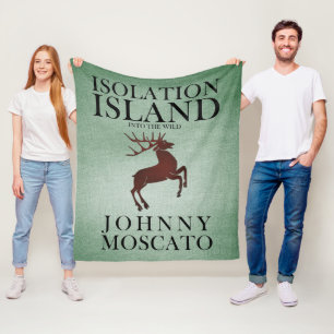 Isolation Island Herten Clue Ontwerp Fleece Deken