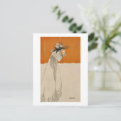 Isolde, illustratie uit 'The Studio', 1895 (lith Briefkaart (Staand voorkant)