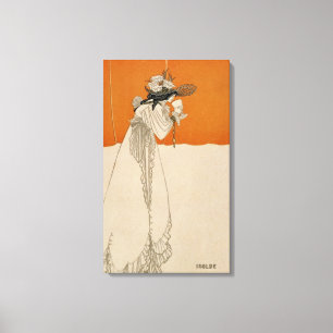 Isolde, illustratie uit 'The Studio', 1895 (lith Canvas Afdruk