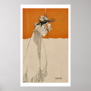 Isolde, illustratie uit 'The Studio', 1895 (lith Poster