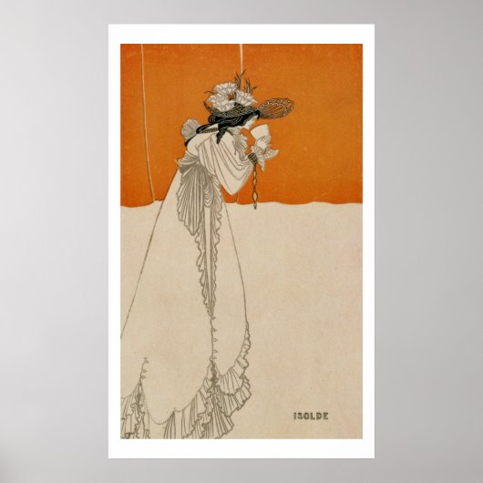 Isolde, illustratie uit 'The Studio', 1895 (lith Poster (Voorkant)