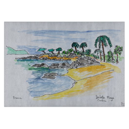 Isolella Beach, Ajaccio | Corsica, Frankrijk Snijplank (Voorkant)