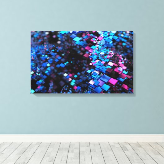 isometer canvas afdruk (Insitu (Houten vloer))