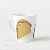 Isometric Tacos Shell Food Restaurant Latte Mok (Linkerhoek)