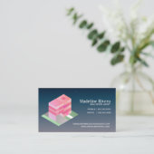 Isometrical Real Estate Agent Home Visitekaartje (Staand voorkant)
