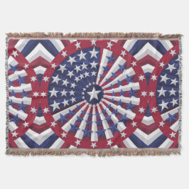 Isometrisch VS-vlagpatroon Deken