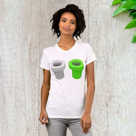 Isometrische buizen Vrouwen T-shirt