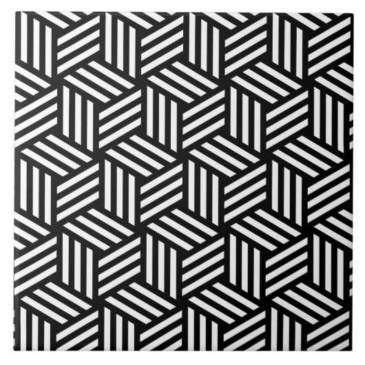 Isometrische Cubes Patroon Tegeltje (Voorkant)