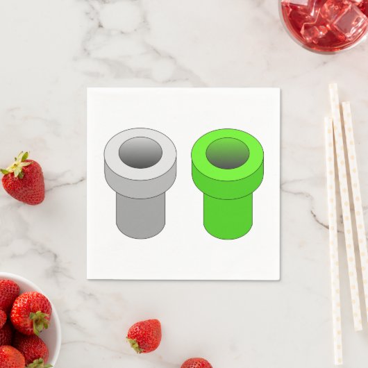 Isometrische pijpen Papieren servetten (Insitu)