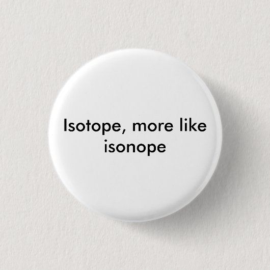 isonope-toets ronde button 3,2 cm (Voorkant)