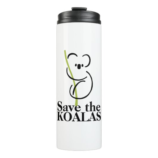 Isothermes Bouteilles d'eau Sauvez les Koalas (Devant)
