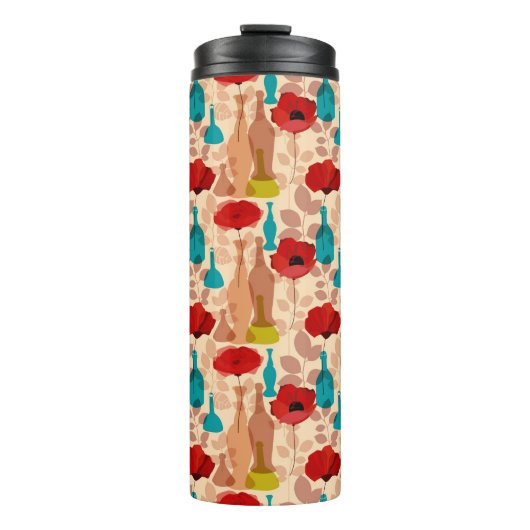 Isothermes Fleurs, vases et bouteilles motif (Devant)