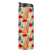 Isothermes Fleurs, vases et bouteilles motif (Tourné sur la droite)