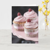 Ispahan Cupcakes Kaart (Gele Bloem)
