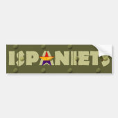 ISPANIETS BUMPERSTICKER (Voorkant)