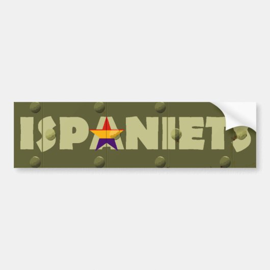 ISPANIETS BUMPERSTICKER (Voorkant)