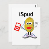'iSpud' humoristique carte postale (Devant / Derrière)
