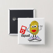 " ispud " humoristische parodie Button (Voorkant /achterkant)