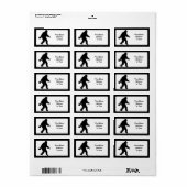 iSquatch (achtergrondkleur toevoegen) Etiket (Full Sheet)