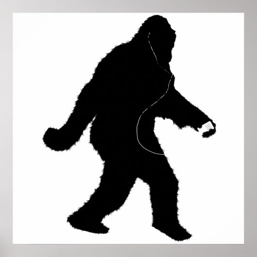 iSquatch (achtergrondkleur toevoegen) Poster (Voorkant)