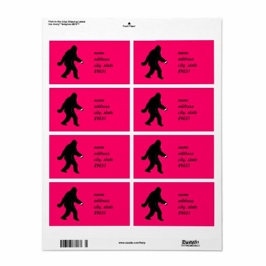 iSquatch Gone Squatchin' Etiket (Full Sheet)