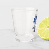 Israël 75e Jubileum ster van David Shot Glas (Links)