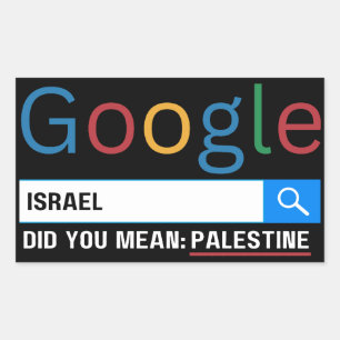 Israël bedoelde je Palestine research grafisch t-s Rechthoekige Sticker