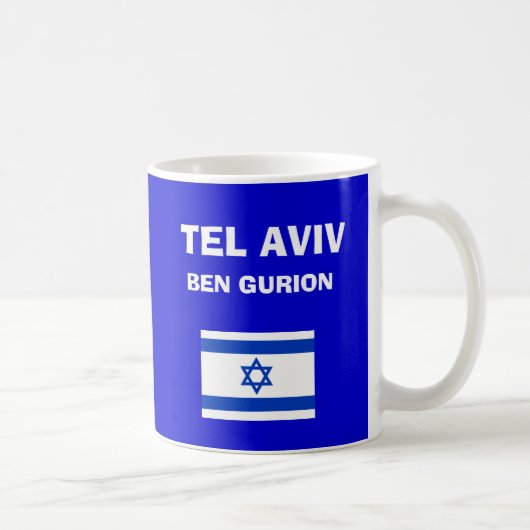 Israel - Ben Gurion (Tel Aviv) TLV Airport Code Mo Koffiemok (Rechts)
