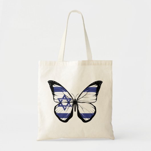 Israel Butterfly vlag Tote Bag (Voorkant)