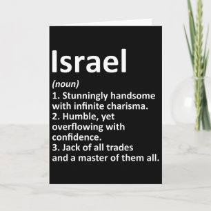 Israël Definitie Persoonlijke Naam Grappige Verjaa Kaart
