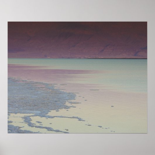 Israël, Dode Zee, Ein Bokek, Dode Zee, schemering Poster (Voorkant)