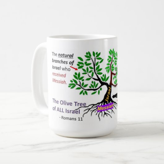 Israël en ingegraven koffiemok (Voorkant links)