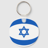 Israel Fisheye Flag Sleutelhanger (Voorkant)