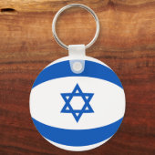 Israel Fisheye Flag Sleutelhanger (Voorkant)