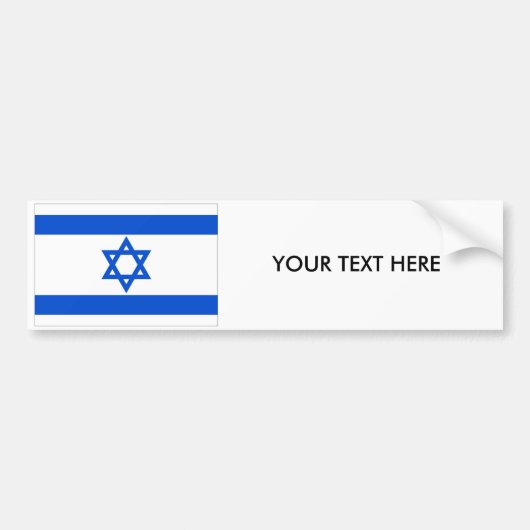 ISRAEL FLAG Bumpersticker (Voorkant)