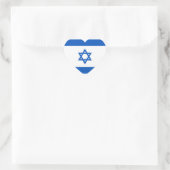 Israel Flag Heart Sticker (Tas)