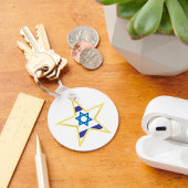 Israel Gold Star Sleutelhanger