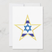 Israel Gold Star Uitnodiging (Voorkant)