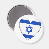 Israel Heart Flag Magneet (Voorkant / Achterkant)