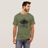 Israel Idf Army Tactitical Force Star van David T-shirt (Voorkant volledig)